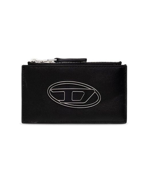 DIESEL Black Paoulina Logo-plaque Zipped Wallet