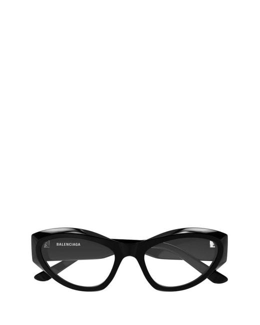 Balenciaga Black Cat Eye Frame Glasses