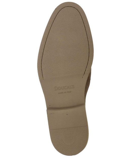 Doucal's Brown Slip-On Loafers for men