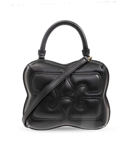 Ganni Black ‘Butterfly’ Shoulder Bag