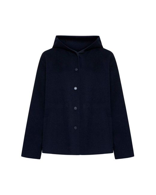 Weekend by Maxmara Blue Gennaio Wool Short Coat