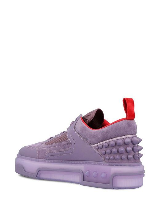 Christian Louboutin Purple Astroloubi Spiked Leather for men