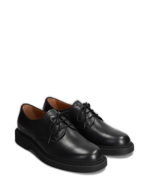 Common Projects Black Round Toe Lace-up Shoes for men