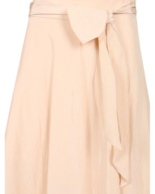 Forte Forte Natural Taffeta Midi Skirt