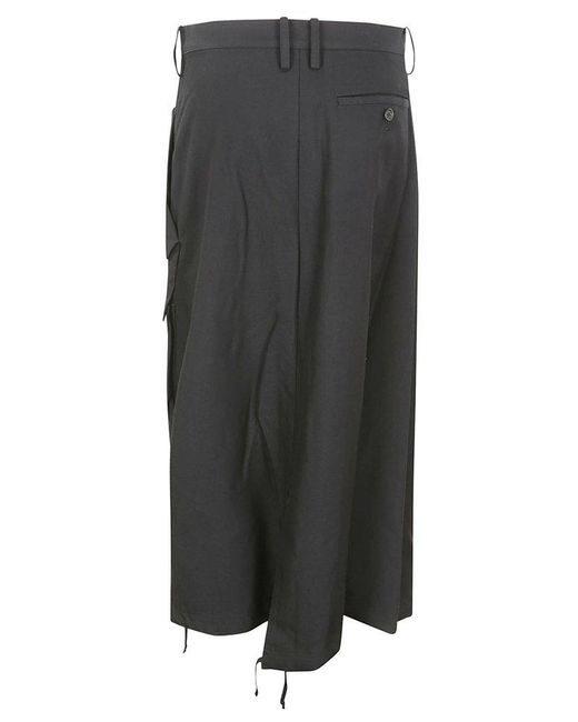 Yohji Yamamoto Gray R-string Hem Skirt