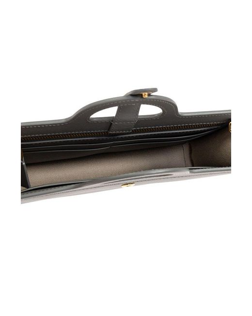 Marni Gray Logo Printed Chain-Linked Long Wallet