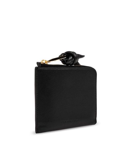 Jacquemus Black Leather Wallet