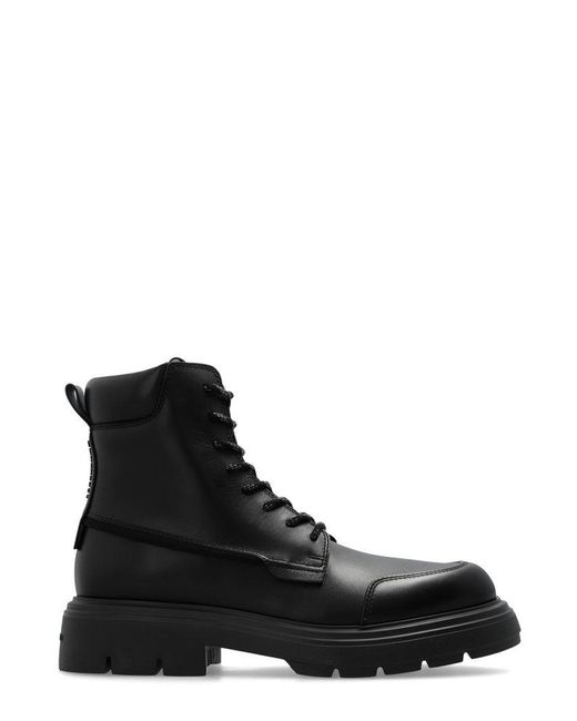Salvatore ferragamo combat boots sale