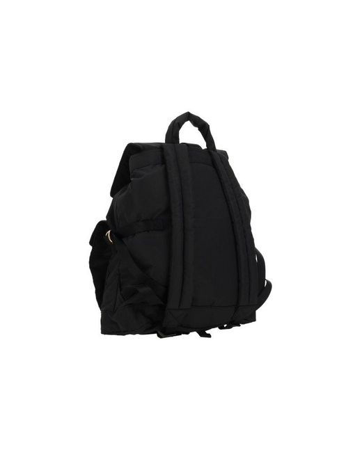 Ganni Black Tech Pocket Detailed Backpack