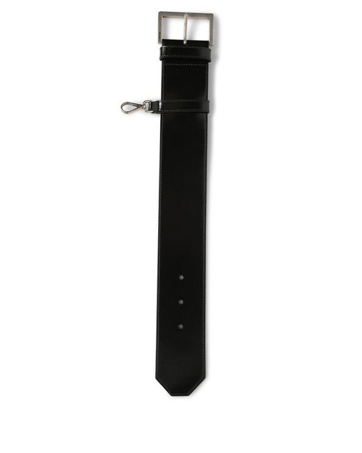 Prada Black Logo-Engraved Bag Strap