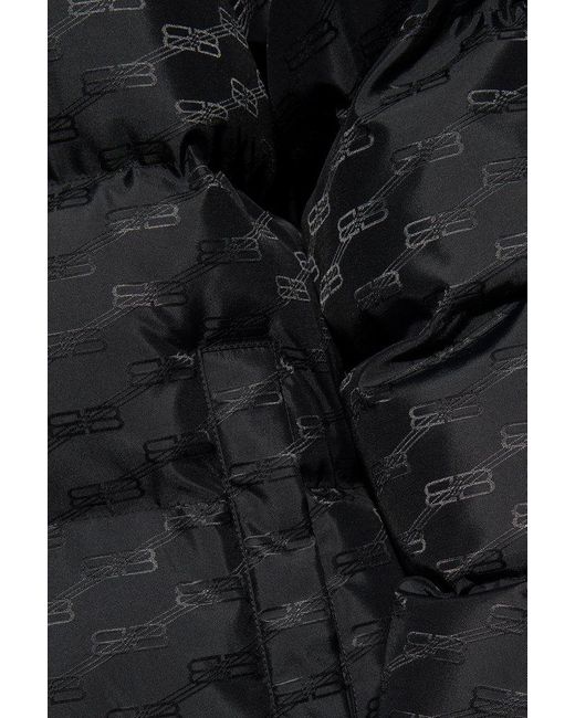 Balenciaga Black Insulated Monogram Jacket for men