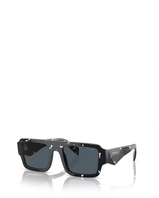 Prada Gray Square Frame Sunglasses for men