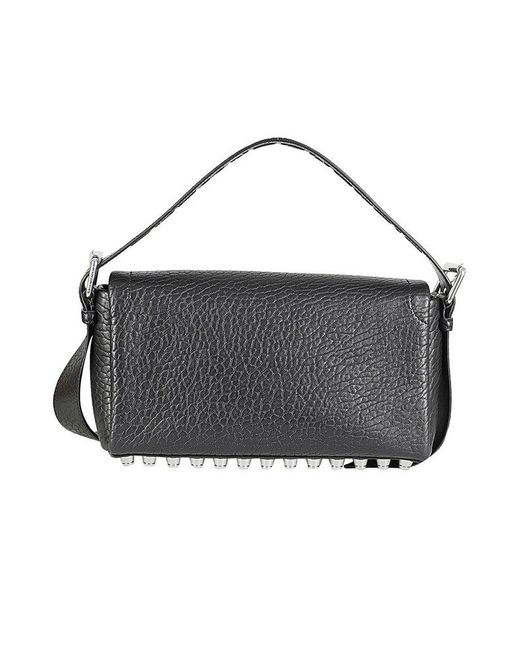 Alexander Wang Black Ricco Medium Flap Bag