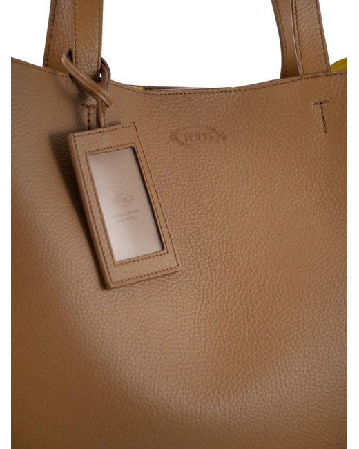 Tod's Brown Leather Shopping Bag