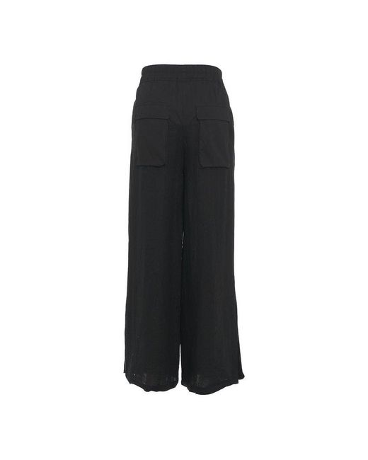 Thom Krom Black Wide-leg Drawstring Trousers