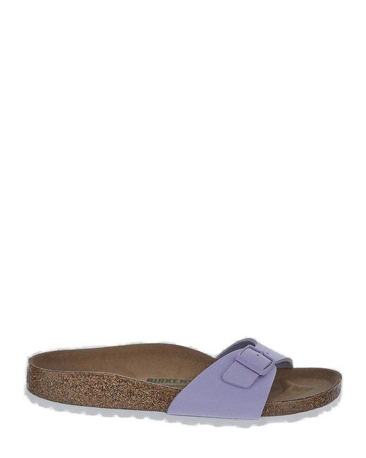 Birkenstock Purple Buckle Detailed Slip-on Sandals