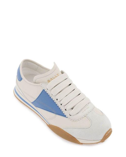 Bally Blue Leather Sonney Sneakers