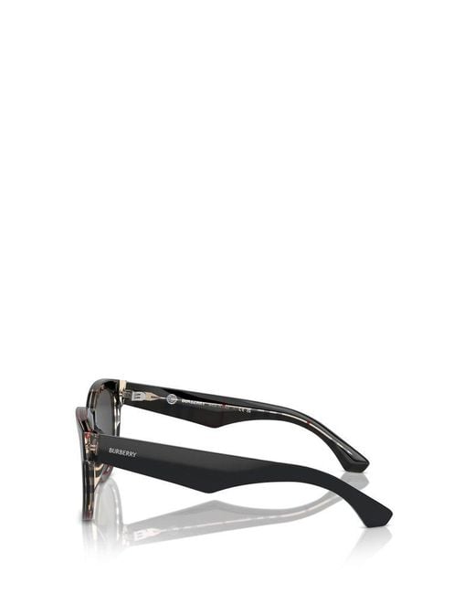 Burberry Gray Round Frame Sunglasses