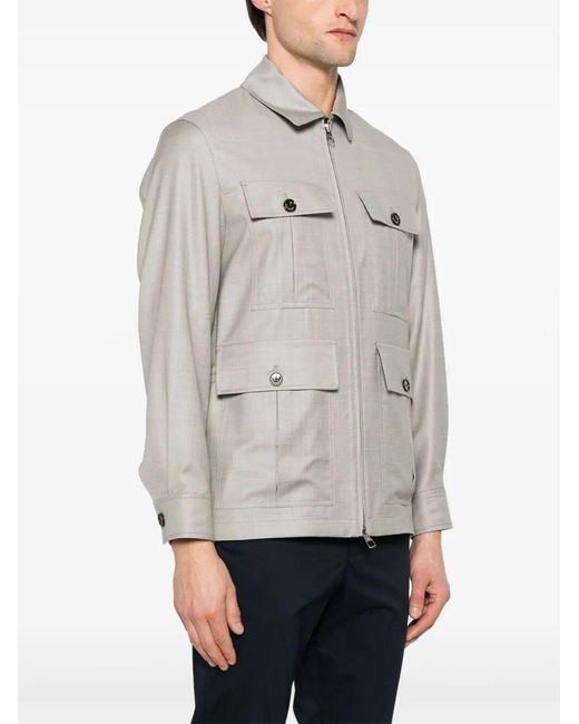 Montecore Gray Utility Jacket for men