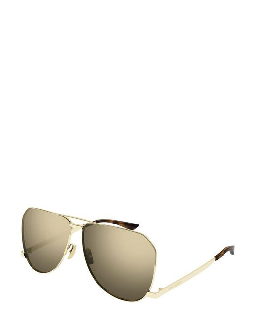 Saint Laurent Natural Pilot Frame Sunglasses for men