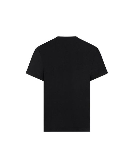 Comme des Garçons Black Motif Printed Crewneck T-shirt for men