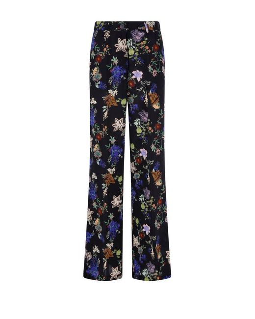 Forte Forte Blue All-over Floral Printed Trousers