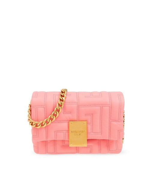 Balmain Pink 1945 Mini Shoulder Bag