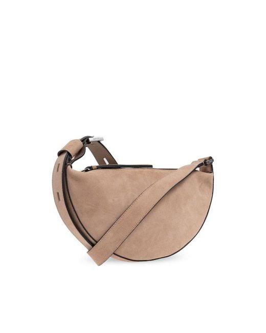 AllSaints Pink Shoulder Bag Half Moon
