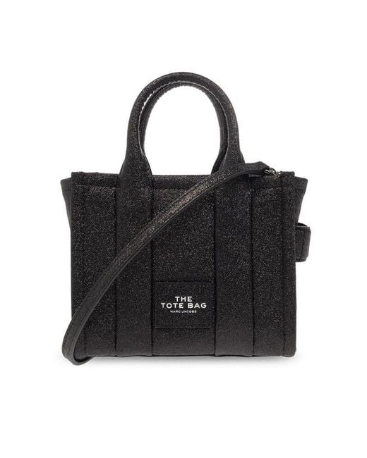 Black glitter tote bag hotsell