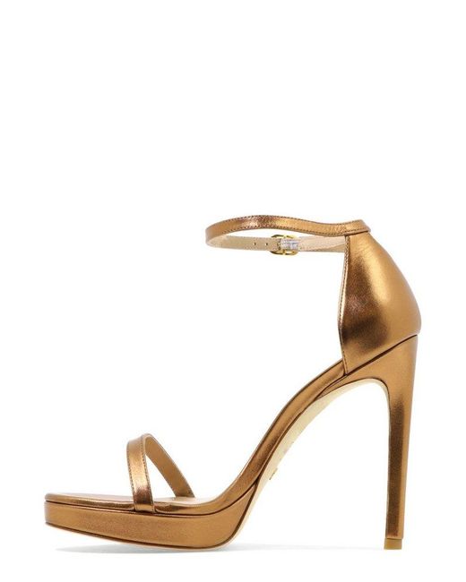 Stuart Weitzman Leather Nudist Disco 