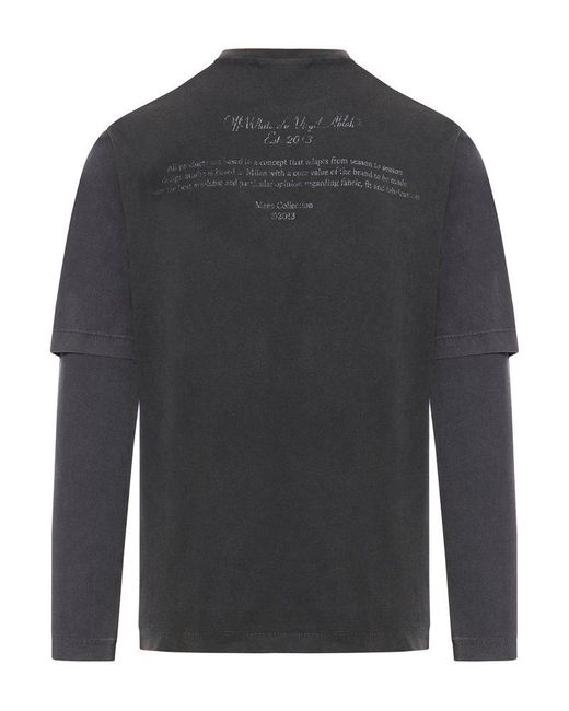 Off-White c/o Virgil Abloh Gray T-shirts for men