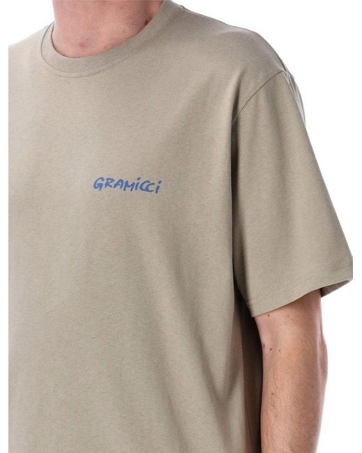 Gramicci Gray Snail Graphic Tee for men