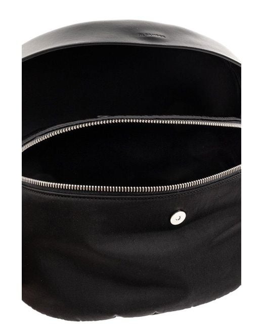 Jil Sander Black Belt Bag With Logo, for men