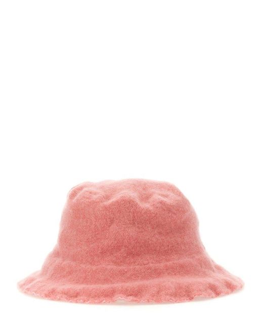 Comme des Garçons Pink Wool Bucket Hat for men