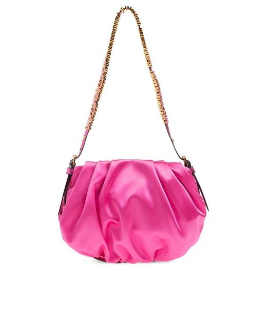 Moschino Pink Satin Shoulder Bag,