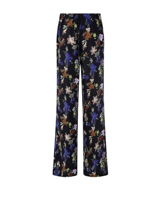 Forte Forte Blue All-over Floral Printed Trousers
