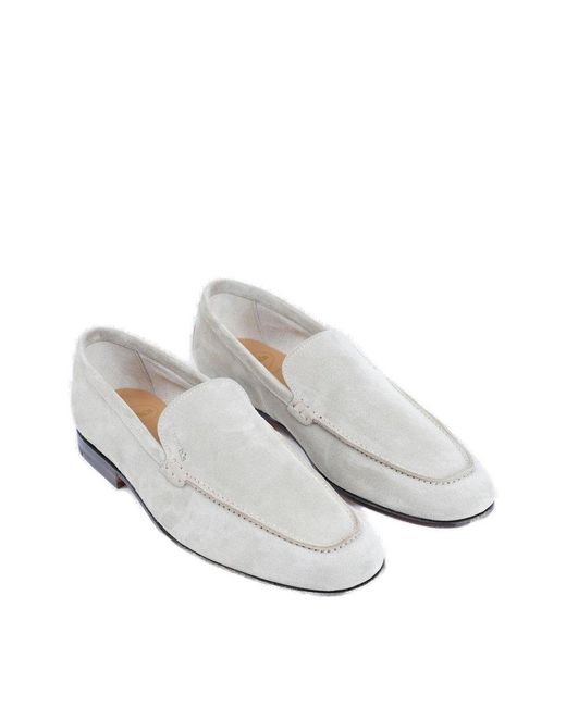 Church's White Round-toe Slip-on Loafers for men