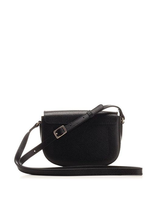 Longchamp S Épure Logo-debossed Crossbody Bag in Black | Lyst UK