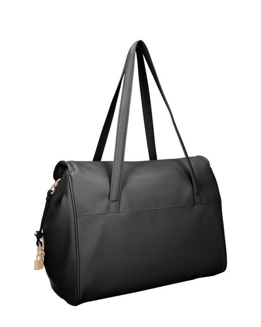 Liu Jo Black Better Logo Padlock Charm Handbag