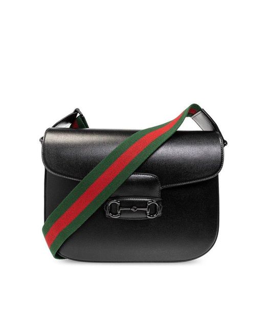 Gucci Black Horsebit 1955 Crossbody Bag for men