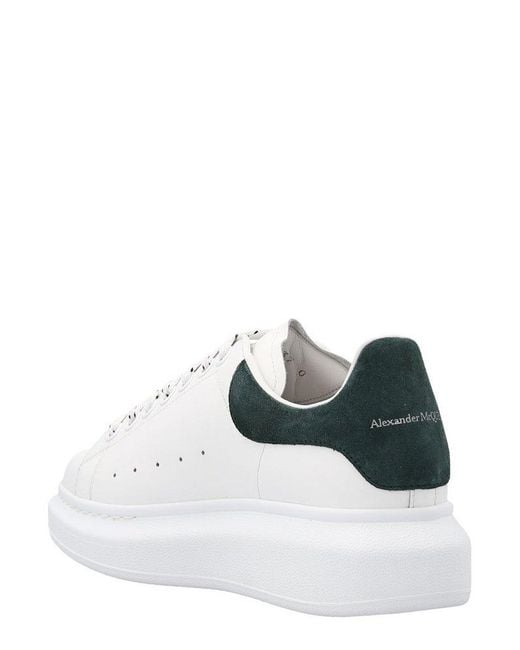 Alexander McQueen White Low-top Flatform Sneakers