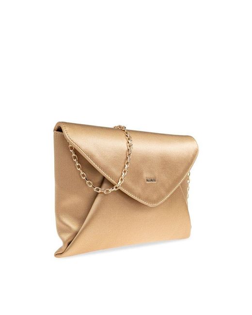 Max Mara Natural Satin Clutch 'Envelope'