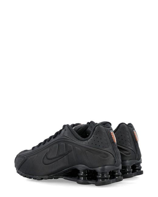 Nike Black Shox R4 Lace-Up Sneakers