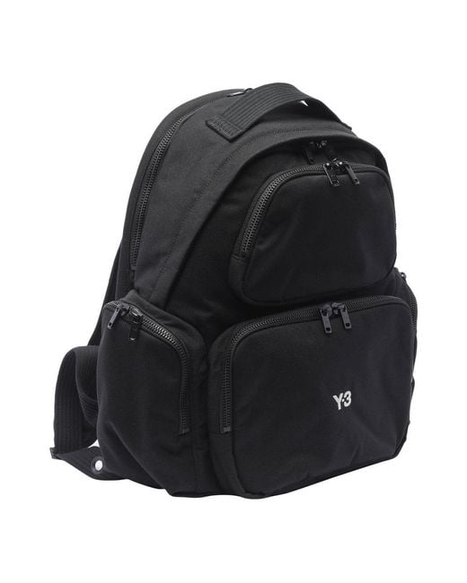 Y-3 Black 'utility' Backpack for men