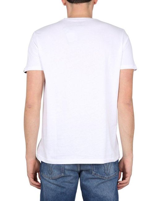 Alpha Industries Blue Iconic Logo Tee for men