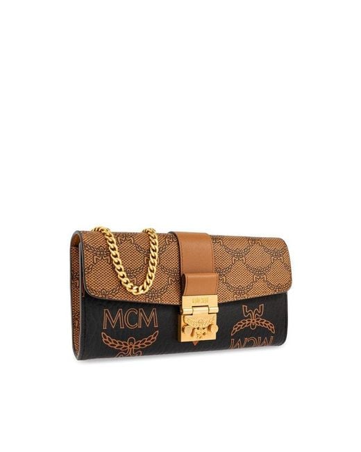MCM Monogram Printed Crossbody Bag Lyst