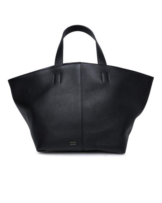 Mansur Gavriel Black Tulipano Calf Leather Bag