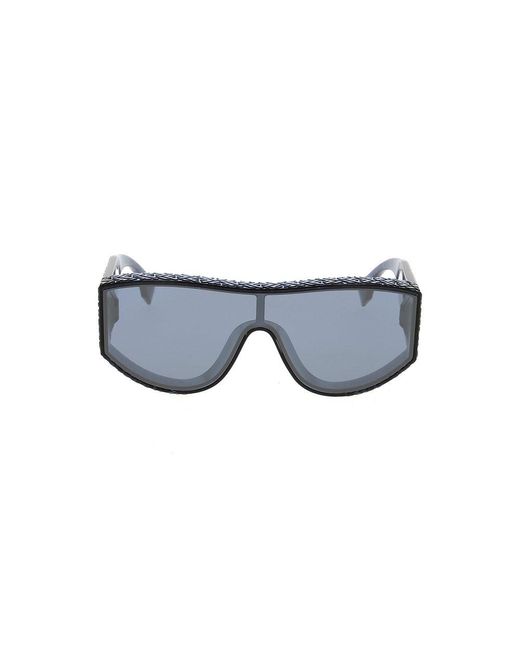 Fendi Black Shield-frame Sunglasses for men