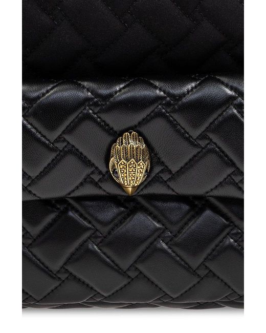 Kurt Geiger Black Kensington Drawstring Backpack
