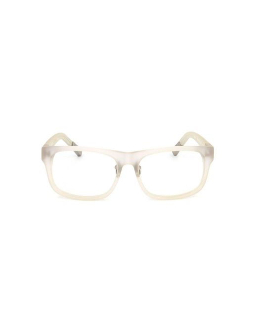 Linda Farrow Black X Kris Van Assche Rectangular Frame Glasses for men